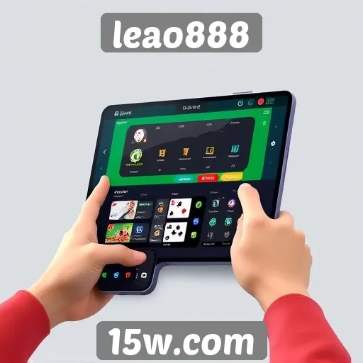 Exploração da interface de usuário do leao888